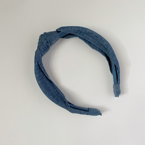 Denim Knotted Headband NWT - Picture 3 of 3